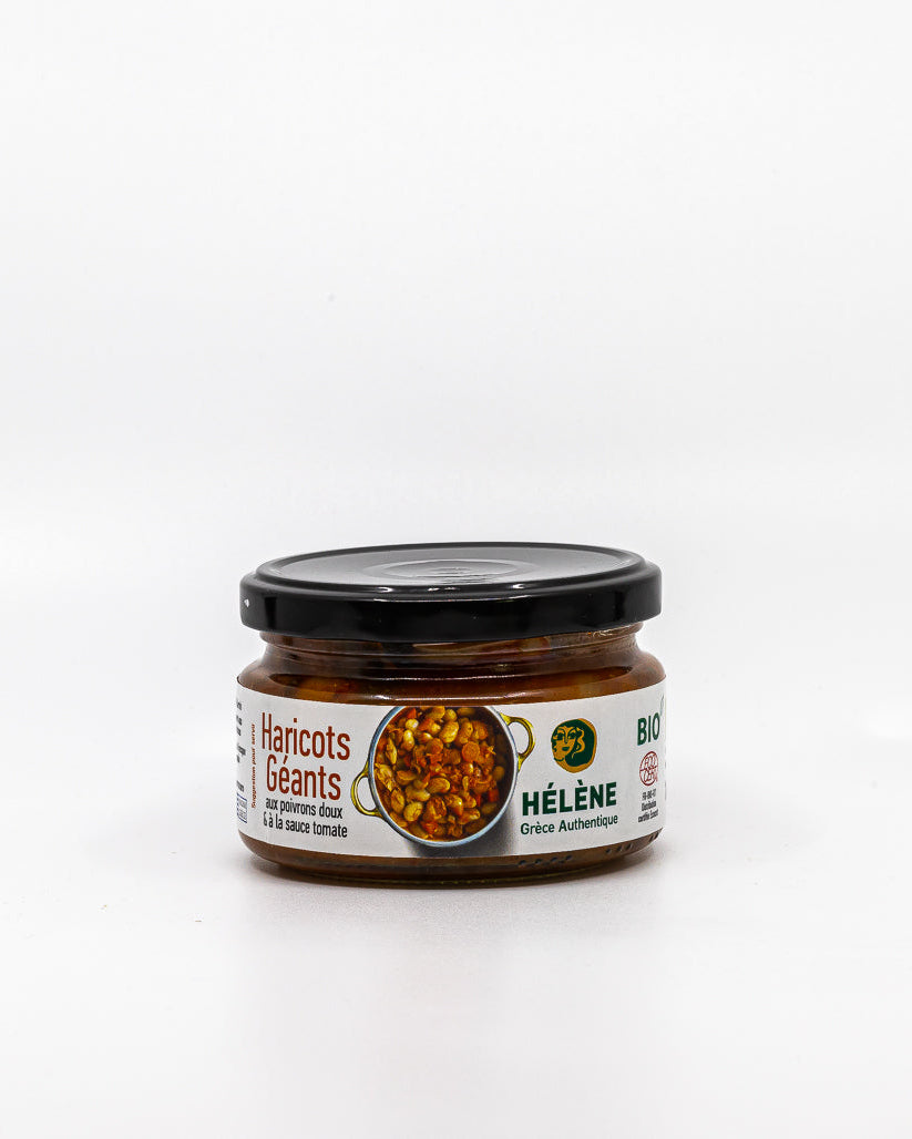 Haricots géants bio sauce poivron - 245 g