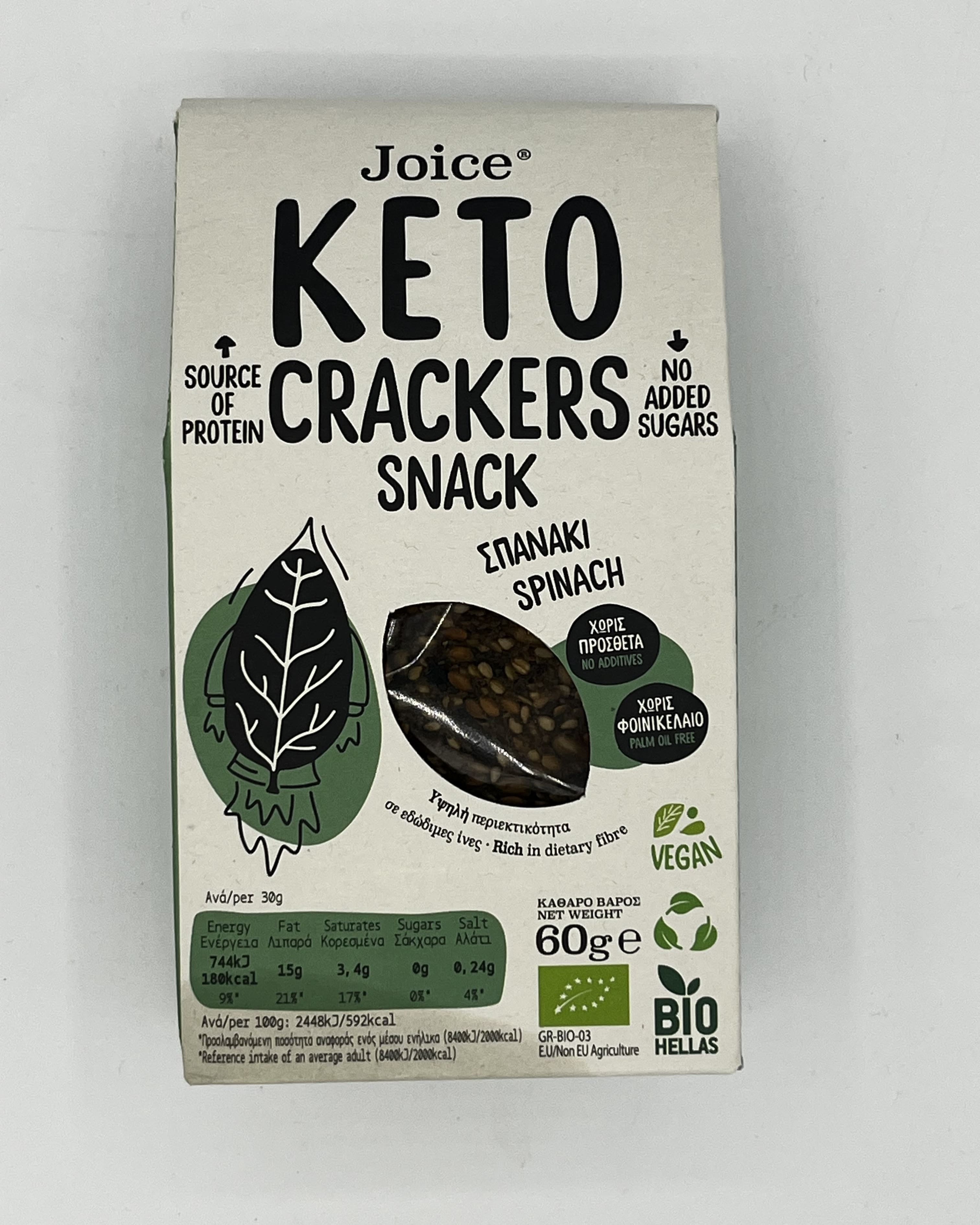 Keto crakers epinard