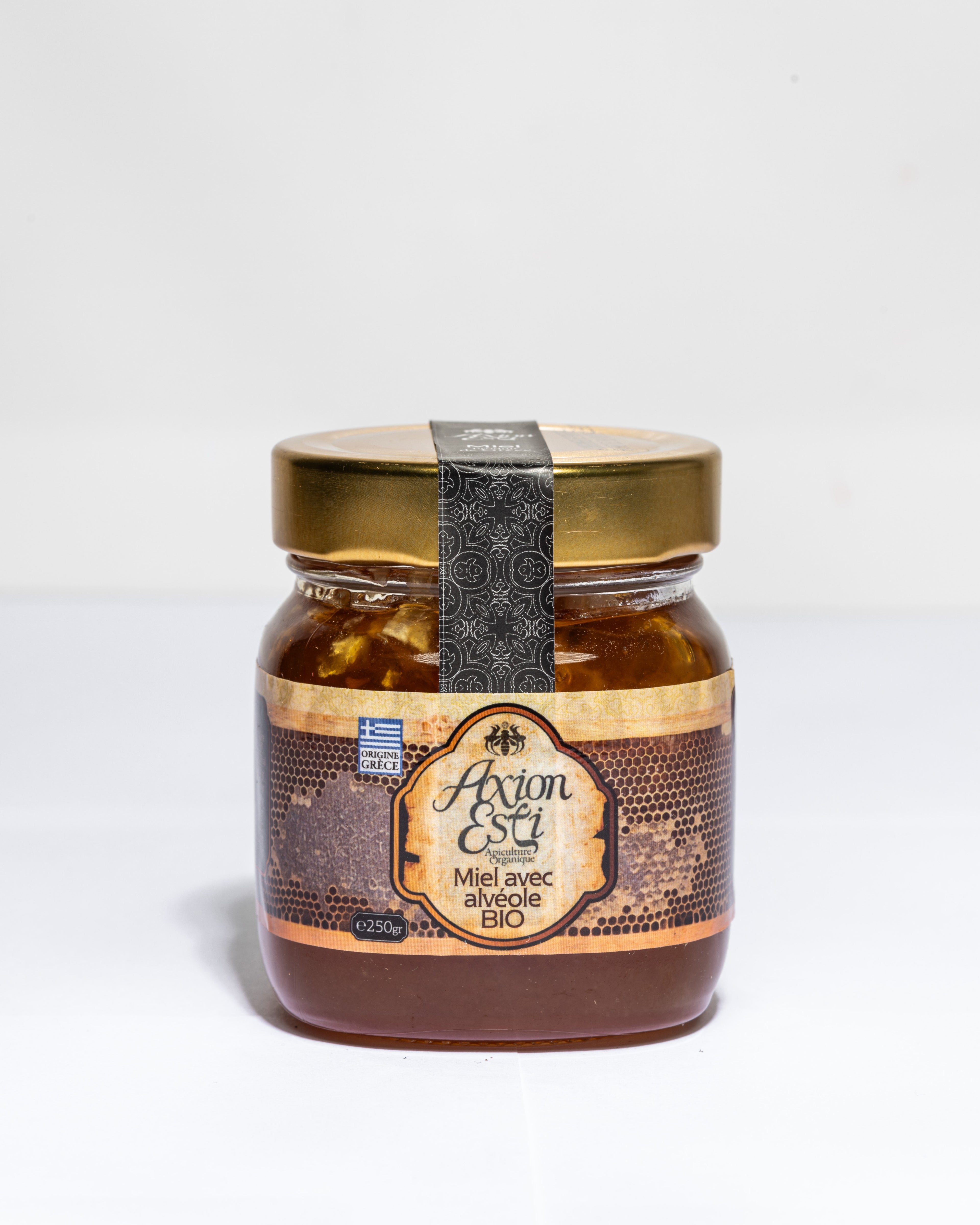 Miel bio avec alveole