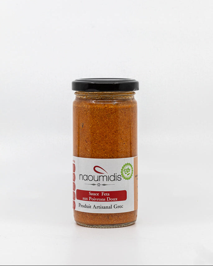 Sauce bio feta AOP & poivrons doux - 260 g