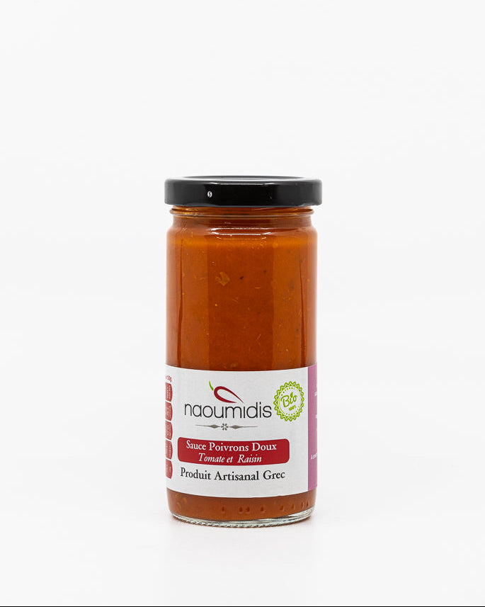 Sauce bio poivrons, tomate & mélasse de raisin - 260 g