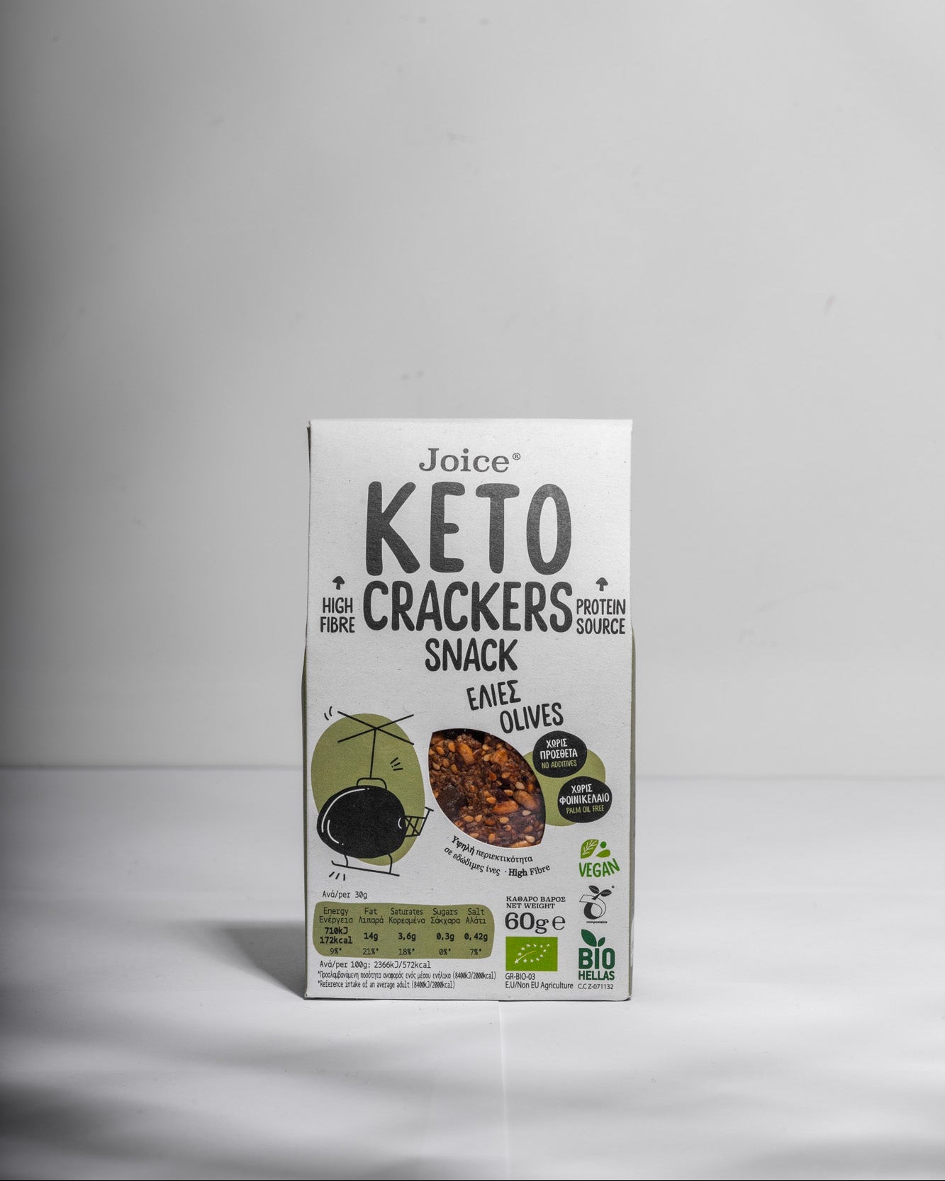 Crackers keto bio aux olives - 60 g