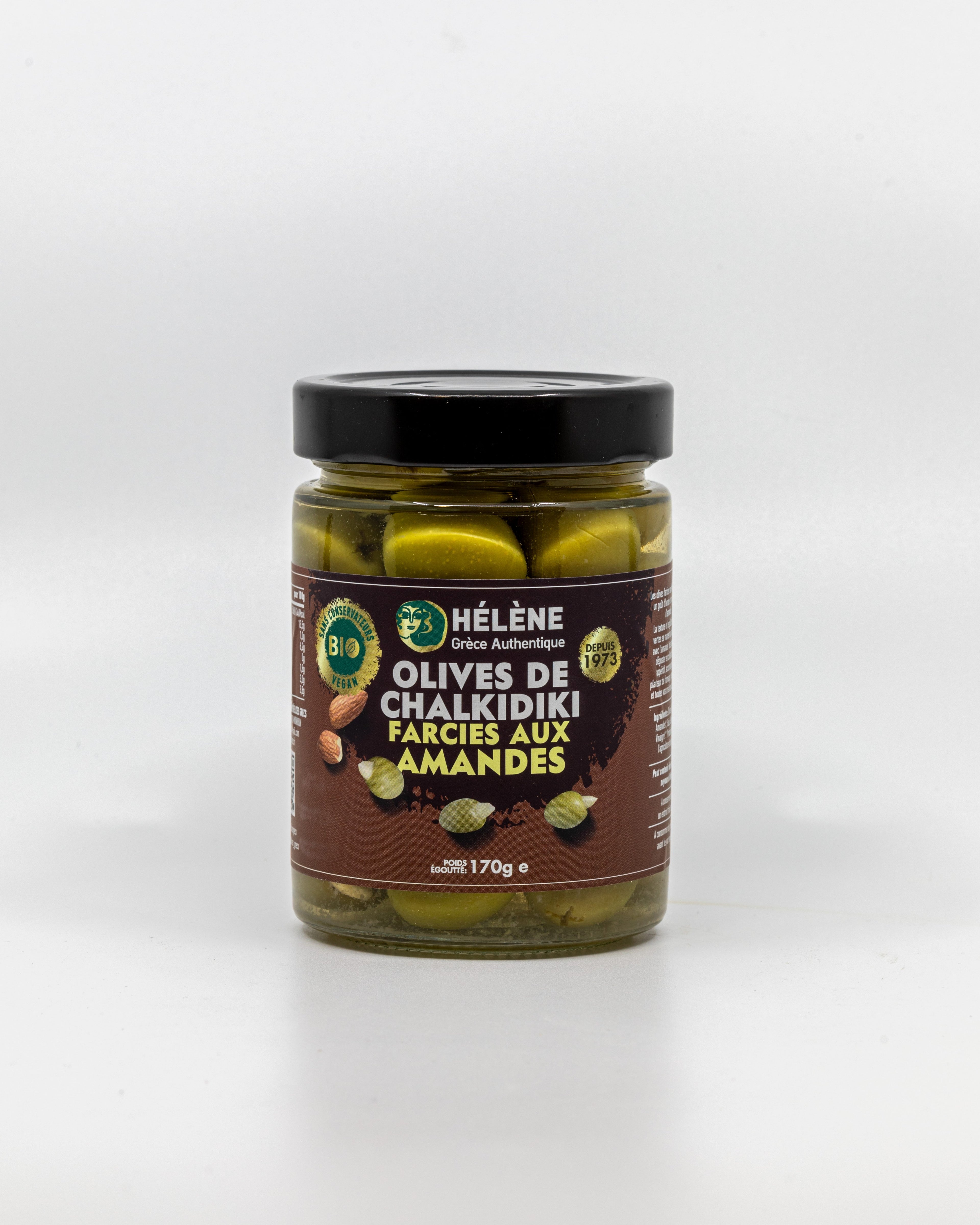 Olives de Chalkidiki farcies aux amandes