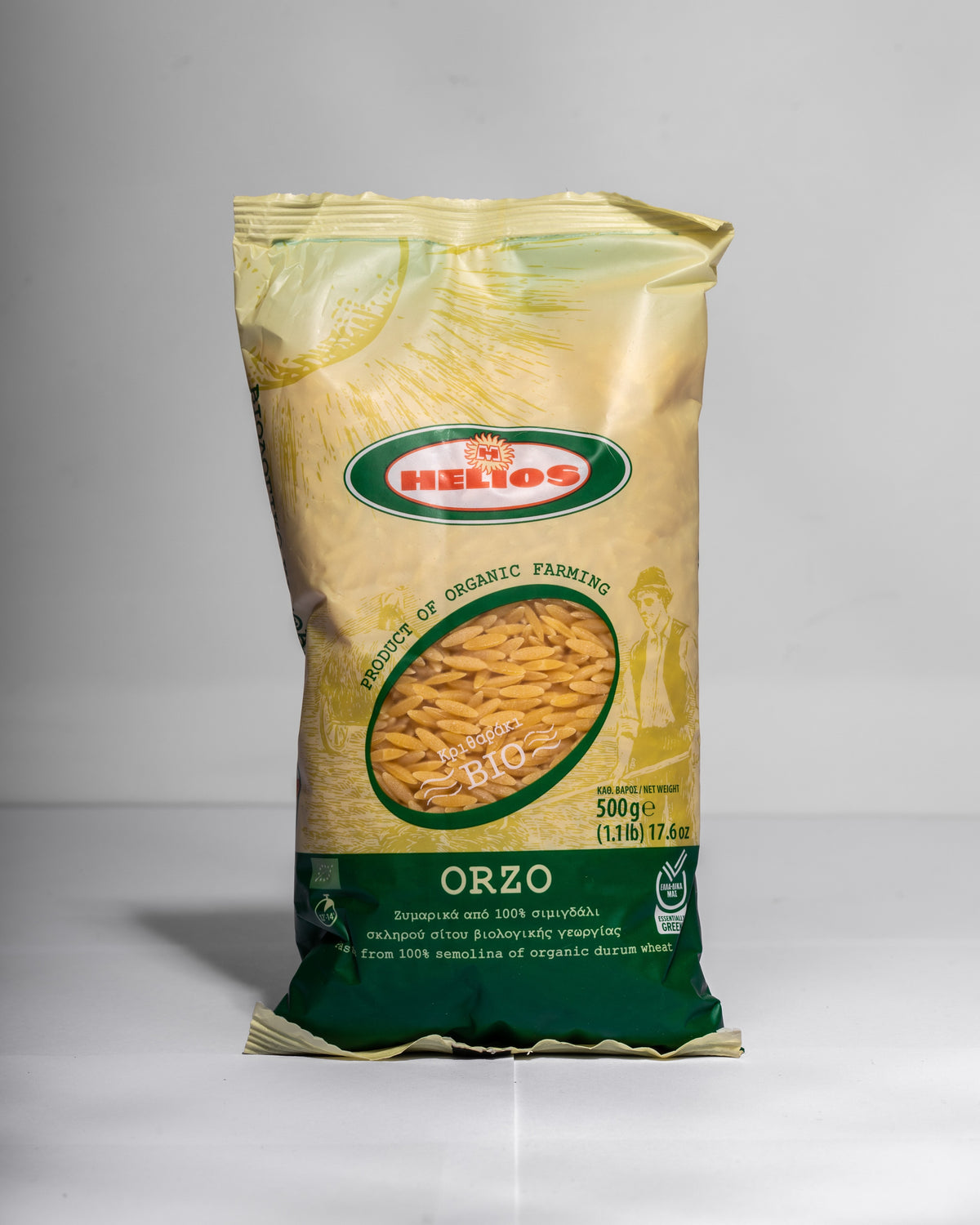 Orzo bio - pâtes grecques en forme de grains de riz 500 g