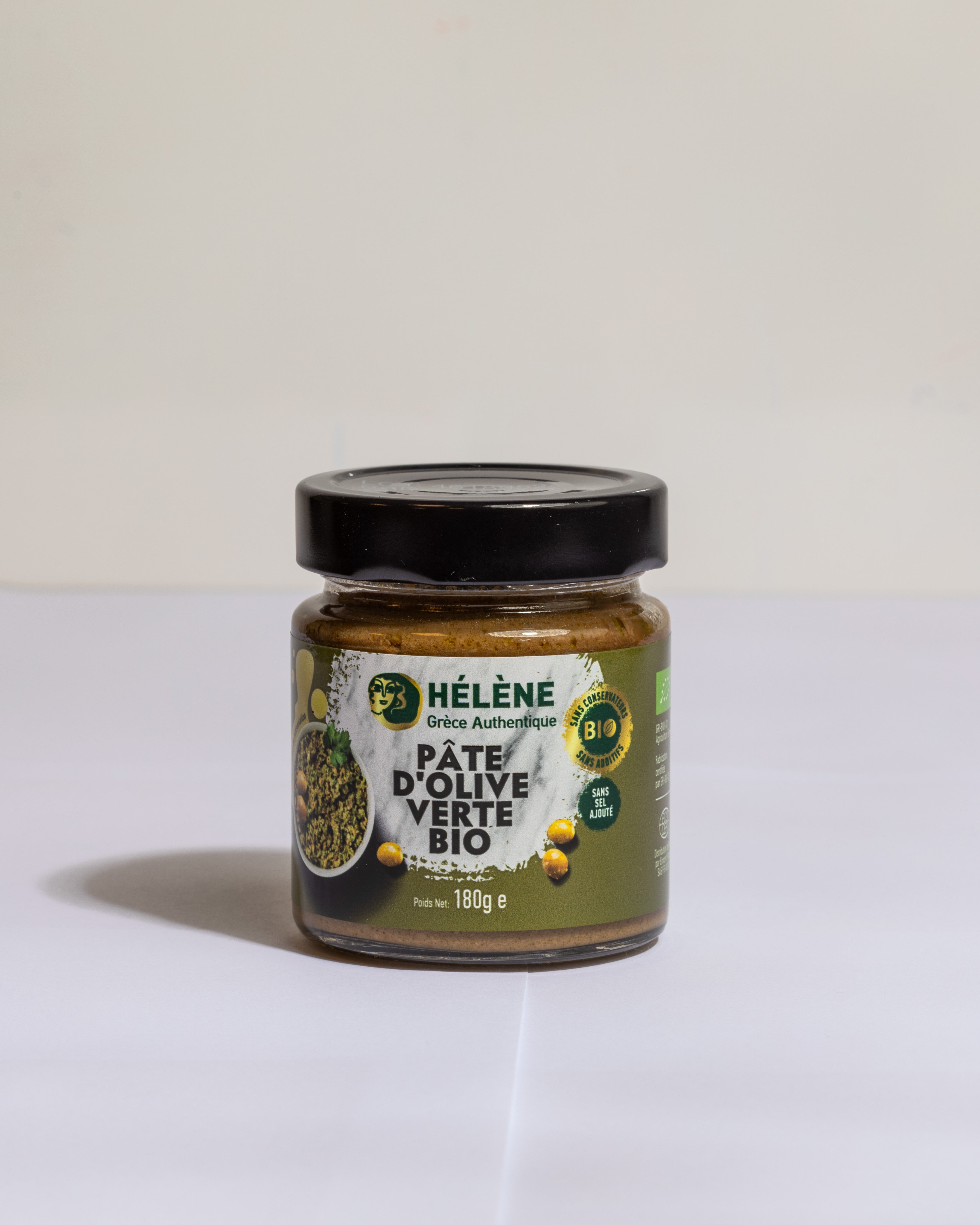 Pate d'olive verte bio 180g