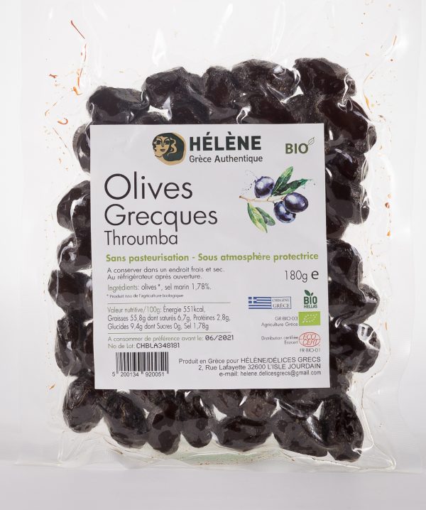 Olives Grecques Biologiques Throumba