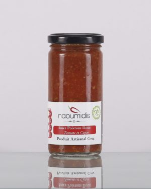 Sauce biologique grecque poivrons doux tomate et cèpes Naoumidis