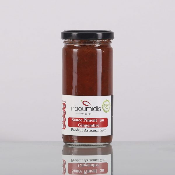 sauce piment biologique au gingembre produit artisanal grec