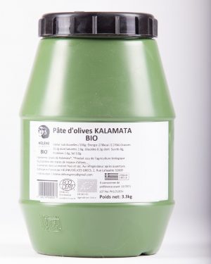Pâte d'olive noires Kalamata biologique